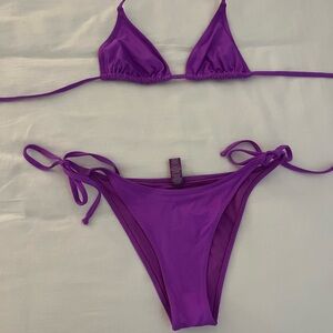 SKIMS Purple Bikini Set
